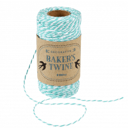 Teal And White Baker's Twine