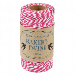 Pink And White Baker's Twine