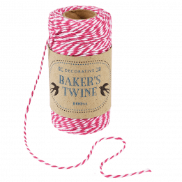 Pink And White Baker's Twine