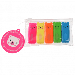 Bear Highlighters set of 5