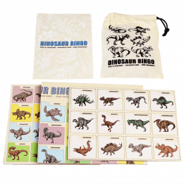 Prehistoric land bingo game