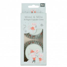 Mimi and Milo cupcake cases pack of 50 in box