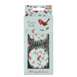 Winter Walk cupcake cases pack of 50 in box