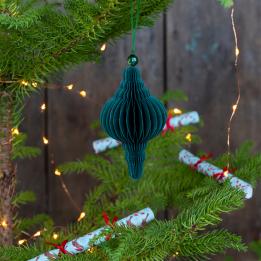 Green Classic Honeycomb Christmas Decoration