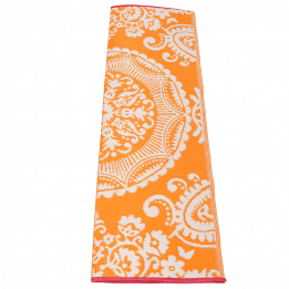 Orange Recycled Floor Mat 