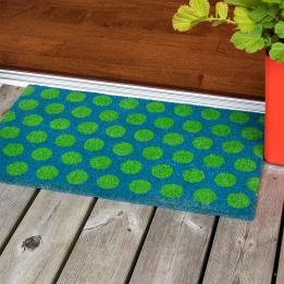 Green On Blue Spotlight Doormat