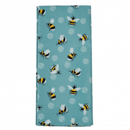 Tissue paper sheets with print of bumblebees