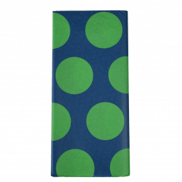 Green on blue Spotlight tissue paper sheets