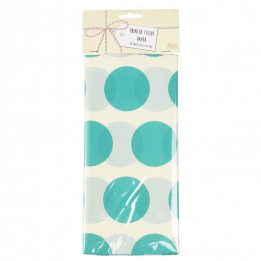 Turquoise on white Spotlight tissue paper pack