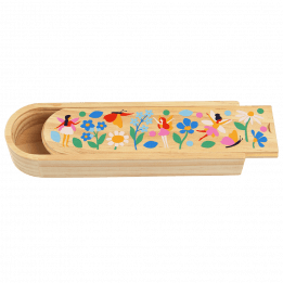 Fairies In The Garden Wooden Pencil Case