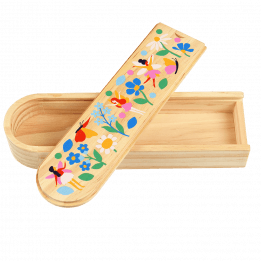 Fairies In The Garden Wooden Pencil Case