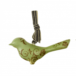 Green Metal Bird Hanging Decoration