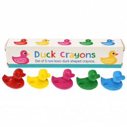 Set Of 5 Duck Crayons