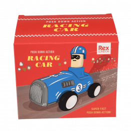 Push Down Action Racing Car Blue