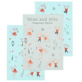 Mimi And Milo Temporary Tattoos