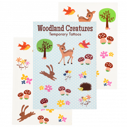 Woodland Creatures Temporary Tattoos 