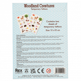 Woodland Creatures Temporary Tattoos