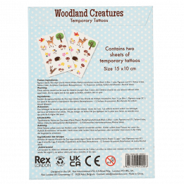 Woodland Creatures Temporary Tattoos 