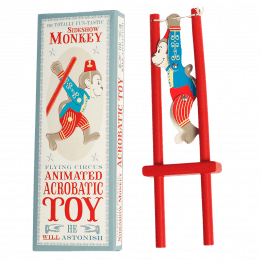 Sideshow Monkey Wooden Acrobatic Toy