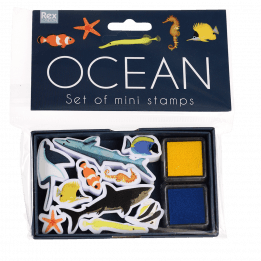Ocean Set Of Mini Stamps