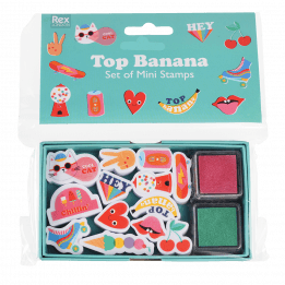 Top Banana Set Of Mini Stamps