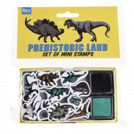 Prehistoric Land Set Of Mini Stamps