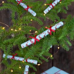 Winter Walk Mini Christmas Tree Decorations (pack Of 8)