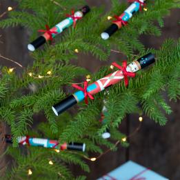 Nutcracker Soldier Mini Christmas Tree Decorations (pack Of 8)