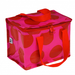 Red On Pink Spotlight Lunch Bag