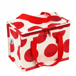 Red On White Spotlight Lunch Bag