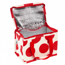 Red On White Spotlight Lunch Bag