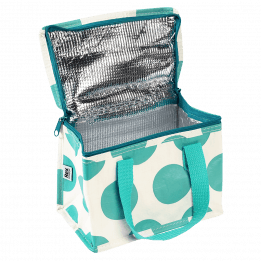 Turquoise On White Spotlight Lunch Bag