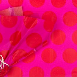 Red On Pink Spotlight Tissue Paper (10 Sheets)