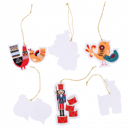 Paper Christmas Gift Tags (pack Of 6)