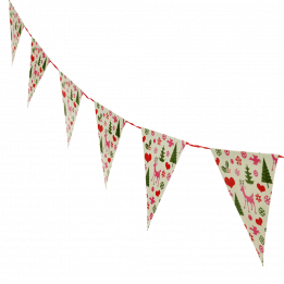 50s christmas paper bunting