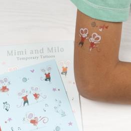Mimi And Milo Temporary Tattoos (2 Sheets)