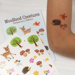 Woodland Creatures Temporary Tattoos