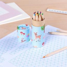 Woodland Creatures Colouring Pencils In A Tube