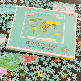 World map 1000 piece puzzle 