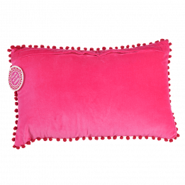 Pink Pom Pom Cushion