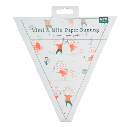 Mimi And Milo Paper Bunting