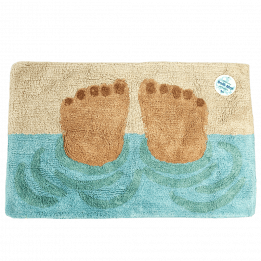 Bathing Feet Tufted Cotton Bath Mat