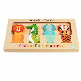 Colourful Creatures Wooden Puzzle