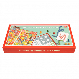 Snakes & Ladders And Ludo Double-Sided Board Game
