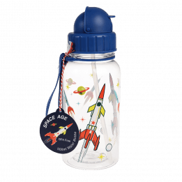 Clear Space Age Kids Water Bottle 500ml