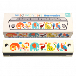 Wild Wonders Wooden Harmonica