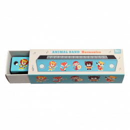 Animal Band Wooden Harmonica