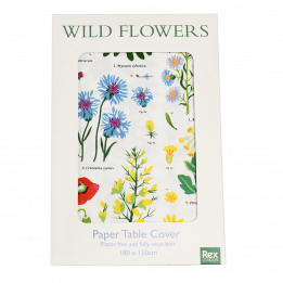 Wild Flowers Paper Table Cover