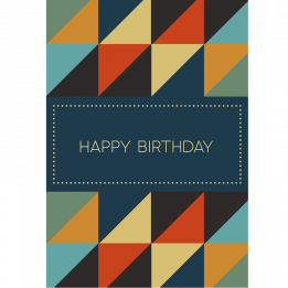 Geometric Birthday Card