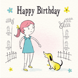 Little Paris Birthday Card